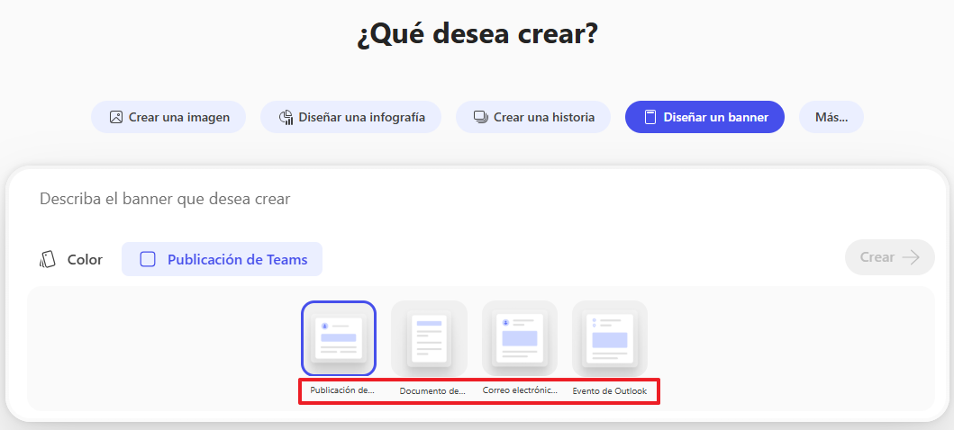 Crear banner para teams